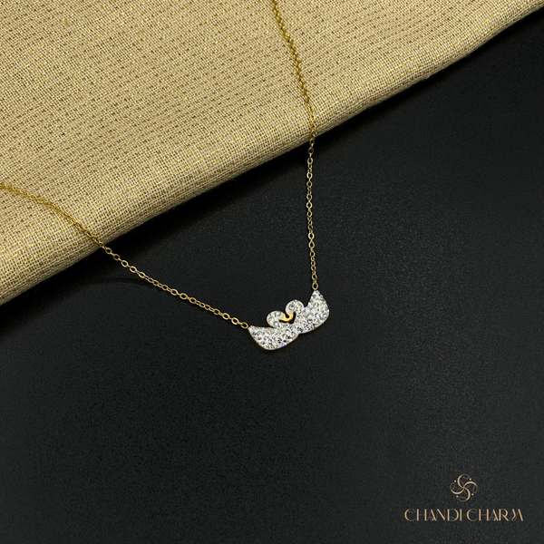 Double Swan Pendant - White