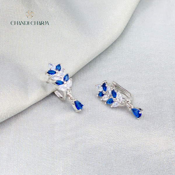 Sapphire Hoop Earrings