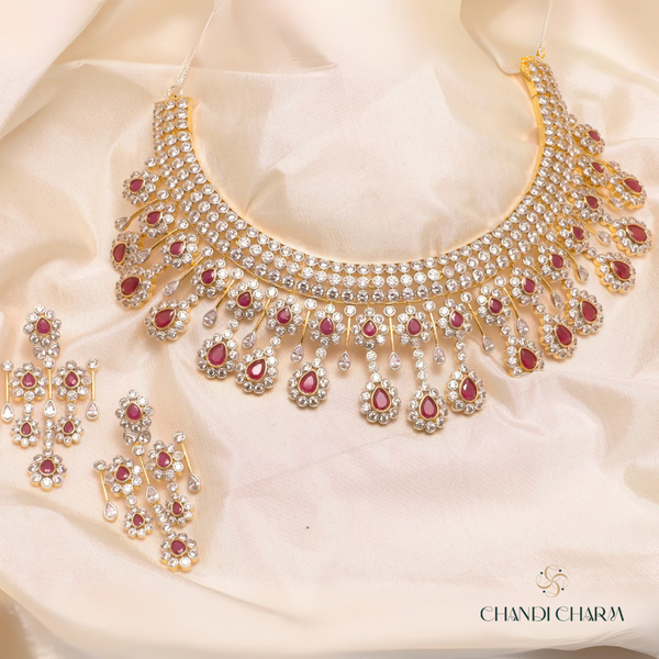 Naira Nakshatra CZ Necklace Set