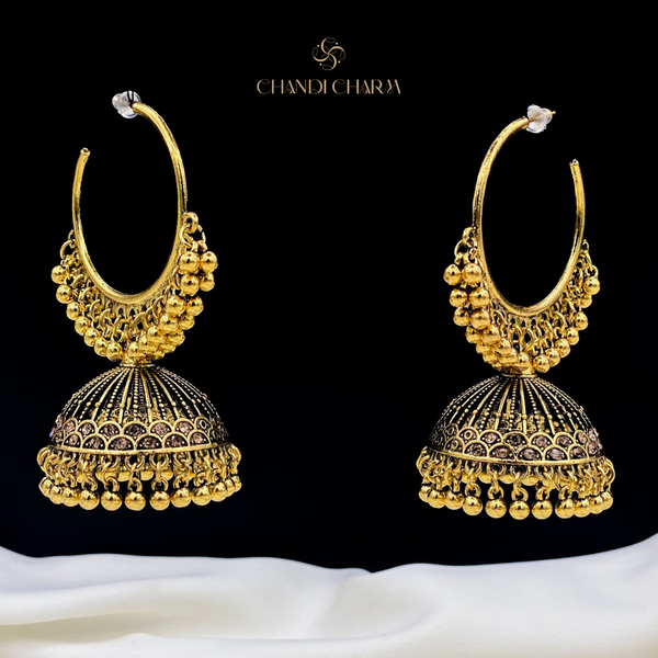 Nagina Jhumki Bali - Golden