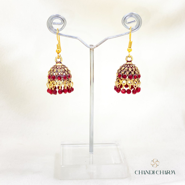 Maroon Nagina Jhumki