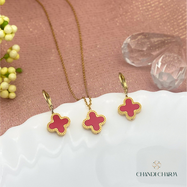 Four Leaf Clover Set - Red