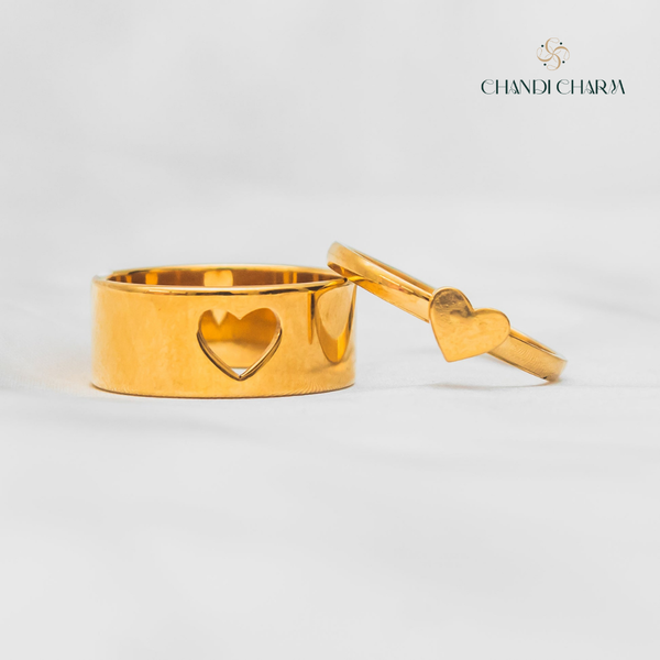 Two Souls Couple Rings - Gold