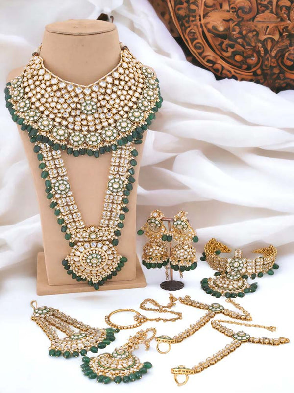 Emerald Charusheela Bridal Jewellery Set
