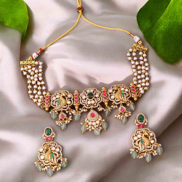 Multicolor Ekta Victorian Jewellery Set - New Arrival